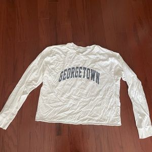 Brandy Melville Georgetown Cropped Long Sleeve